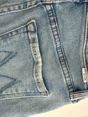 MOTHER Light Blue Denim Back-Pocket Jeans